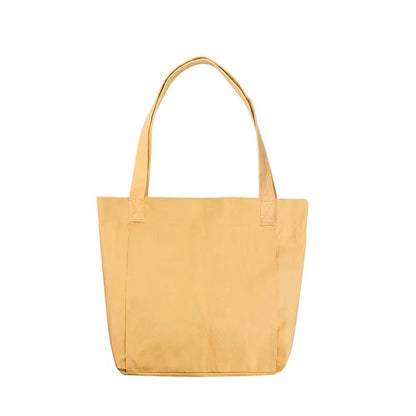 Canvas Tote Bag with Yoga Mat Carrier Pocket