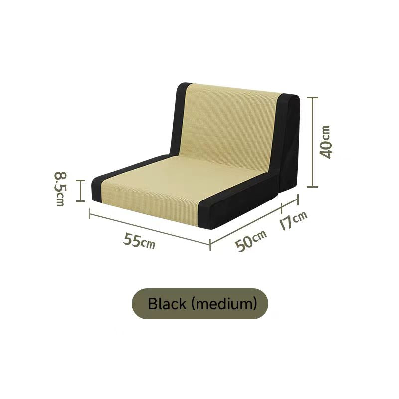 Backrest and Waist Support Straw Woven Chair