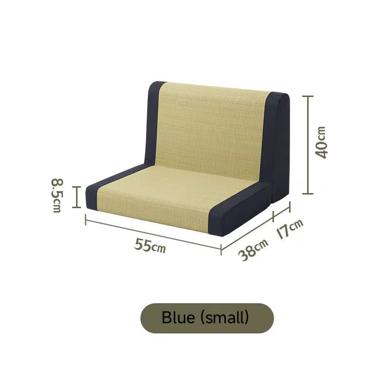 Backrest and Waist Support Straw Woven Chair