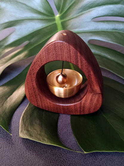 Black Walnut Solid Wood Meditation Bell