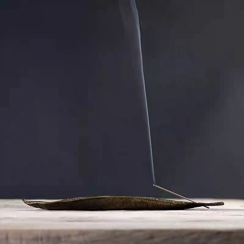 Japanese style Zen tea ceremony incense burner with incense sticks base