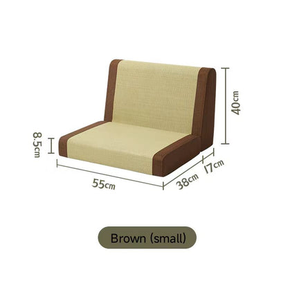 Backrest and Waist Support Straw Woven Chair