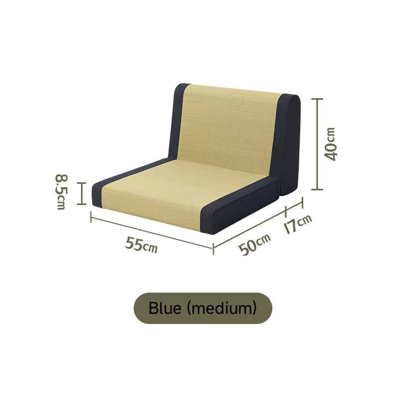 Backrest and Waist Support Straw Woven Chair