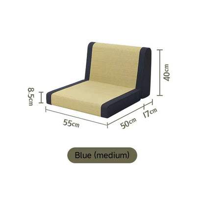 Backrest and Waist Support Straw Woven Chair