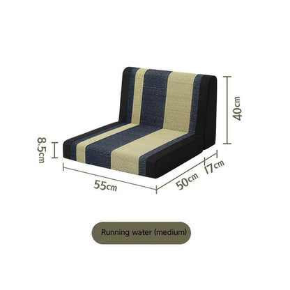 Backrest and Waist Support Straw Woven Chair