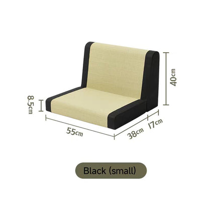 Backrest and Waist Support Straw Woven Chair